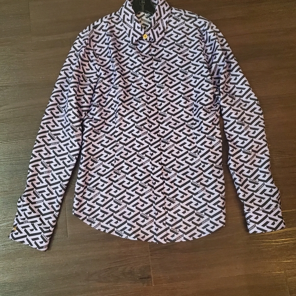 Versace Greca Silk Twill Blouse - Picture 13 of 16